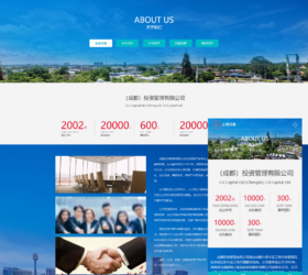 工商注册代账公司官网网页模板 自适应静态模板html模板