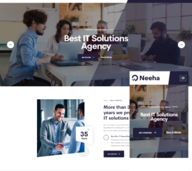网络安全技术服务网站模板 自适应静态模板html源码