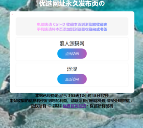 开源优选网址导航页网站 自适应php源码
