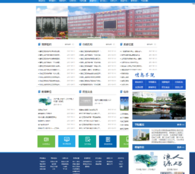 高等院校学院学校政府单位类网站模版 自适应手机端响应式 php源码织梦cms