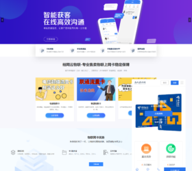 流量卡平台模板 社区电商开发官网 自适应php源码