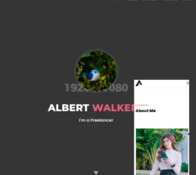 jQuery响应式个人简历博客类网站模板 自适应html源码