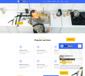 jQuery bootstraps响应式维修服务类网站模板  自适应html源码
