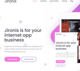 jQuery bootstraps响应式APP应用类网站模板 自适应php源码