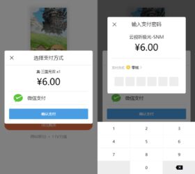 移动端app支付网页模板 html源码