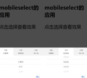 mobile插件单选与多选的混合网页模板 html源码