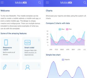 移动端app MobioKit网站模板 html源码